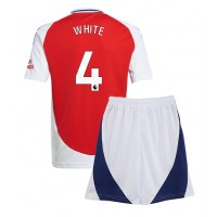 Arsenal Ben White #4 Fotballklær Hjemmedraktsett Barn 2024-25 Kortermet (+ korte bukser)